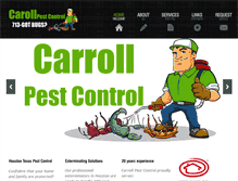Tablet Screenshot of carrollpestcontrol.com